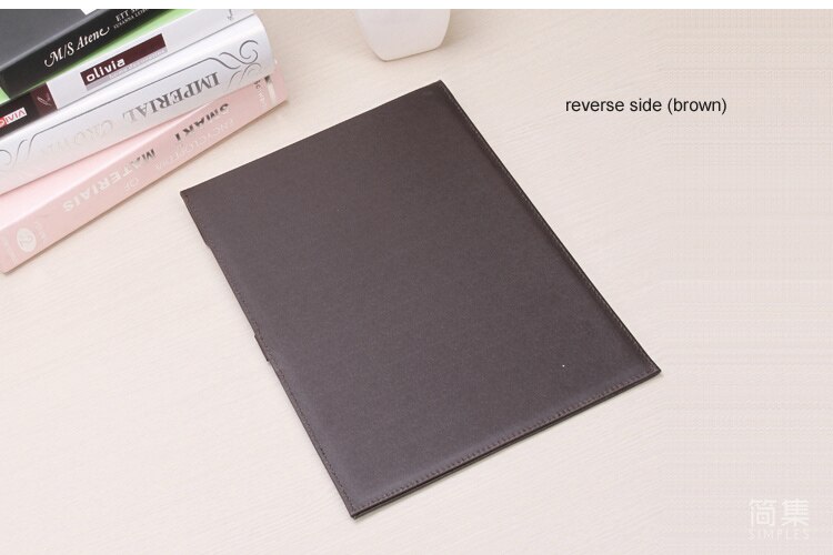 A4 PU leather business office file folder a4 conference clipboard desktop stationery organizer document work menu folder 311E