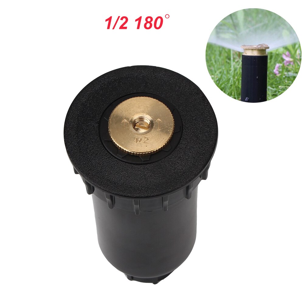 90/180/360 Degree Garden Spray Nozzle Pop up Sprinklers Automatic Lawn Watering Sprinkler Head Irrigation Watering Tool: 180Degree
