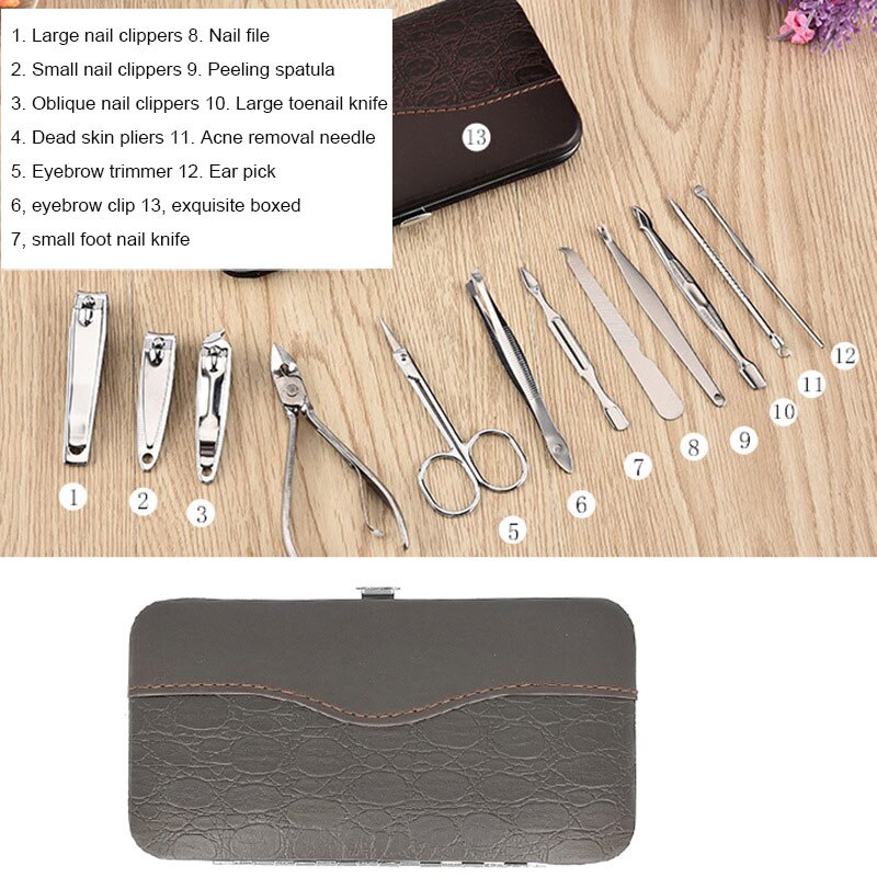 26 pièces pédicure/manucure ensemble coupe-ongles électrique nettoyant cuticule toilettage ongles polisseur perceuse Machine USB manucure outils ensemble