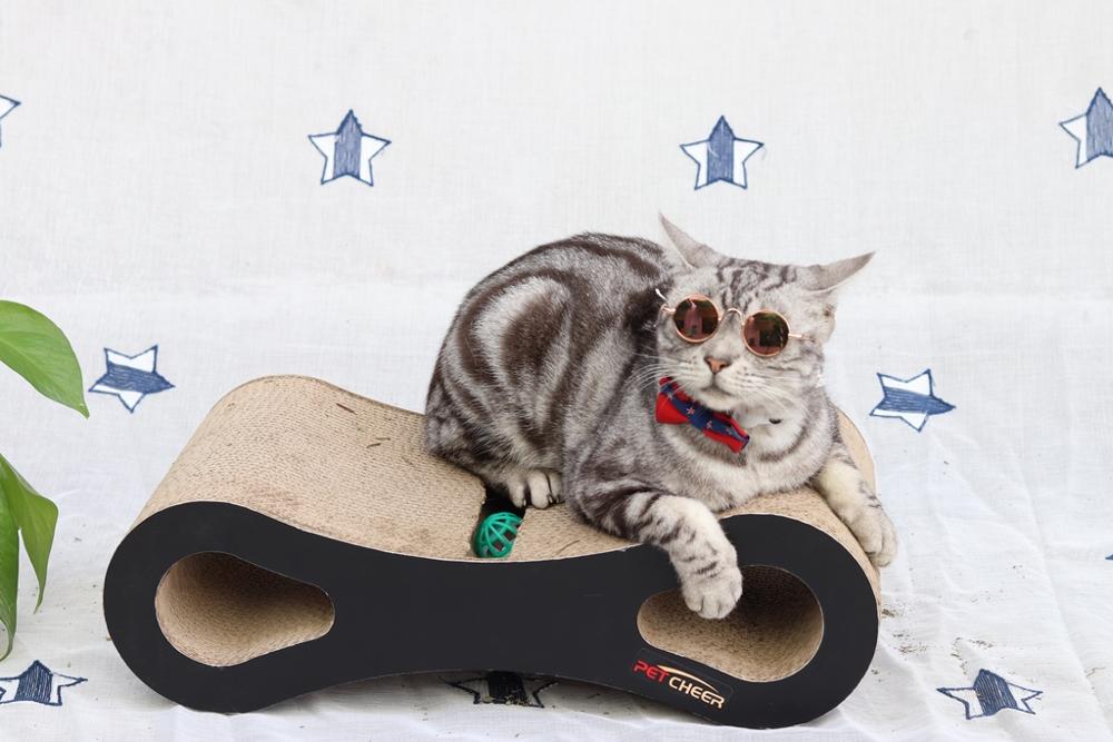 Cat Scratcher Lounge Fat Cat Bed Cardboard Paper Cat Toy Scratching Pad