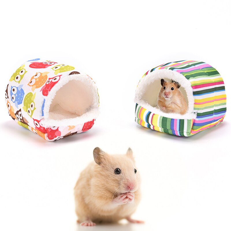 Cama suave de erizo para hámster, jaula de animales pequeños, accesorios para mascotas