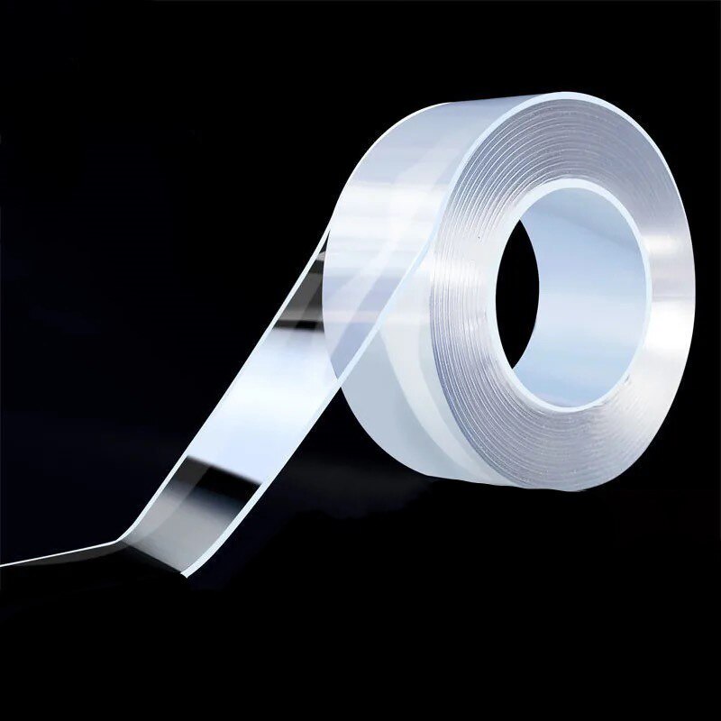 5 3 10m Reusable Double-sided Self-adhesive Tape Nano Movable Washable Powerful Paste Transparent Glue Bathroom Car Versatile U