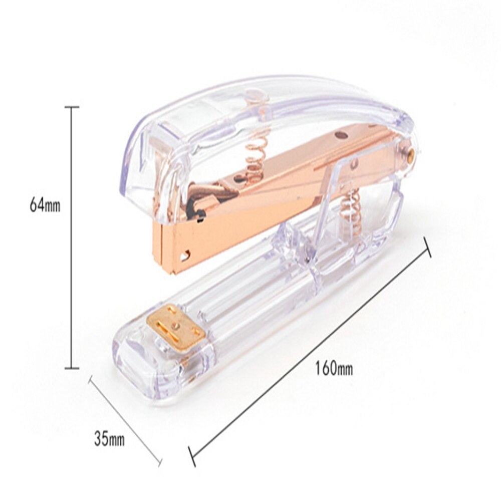 Rose Gold Stapler Edition Metal Manual Staplers Include 100 Staples Office Accessories School Stationery Supplies