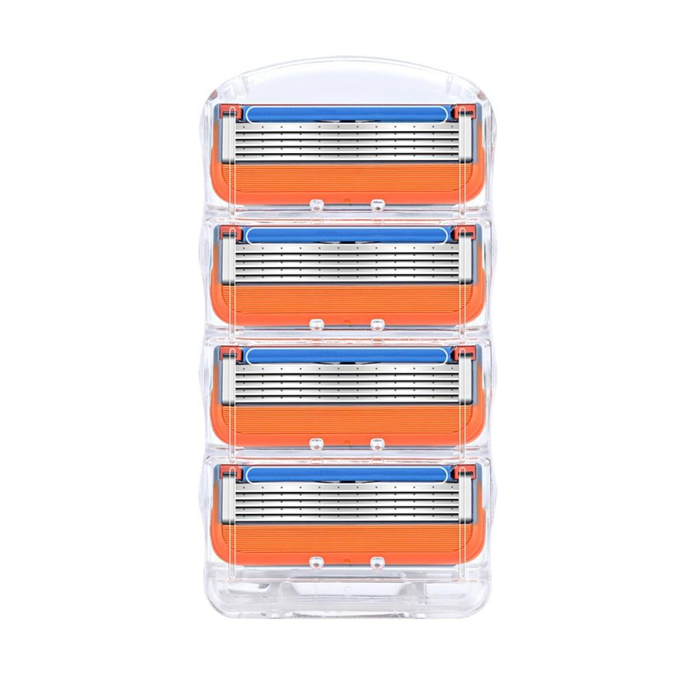 Men Razor Blades Shaving Cassettes 5 layers Facial Care Replace Cutter Head Tool Men Shaving Blades Compatible Shaving