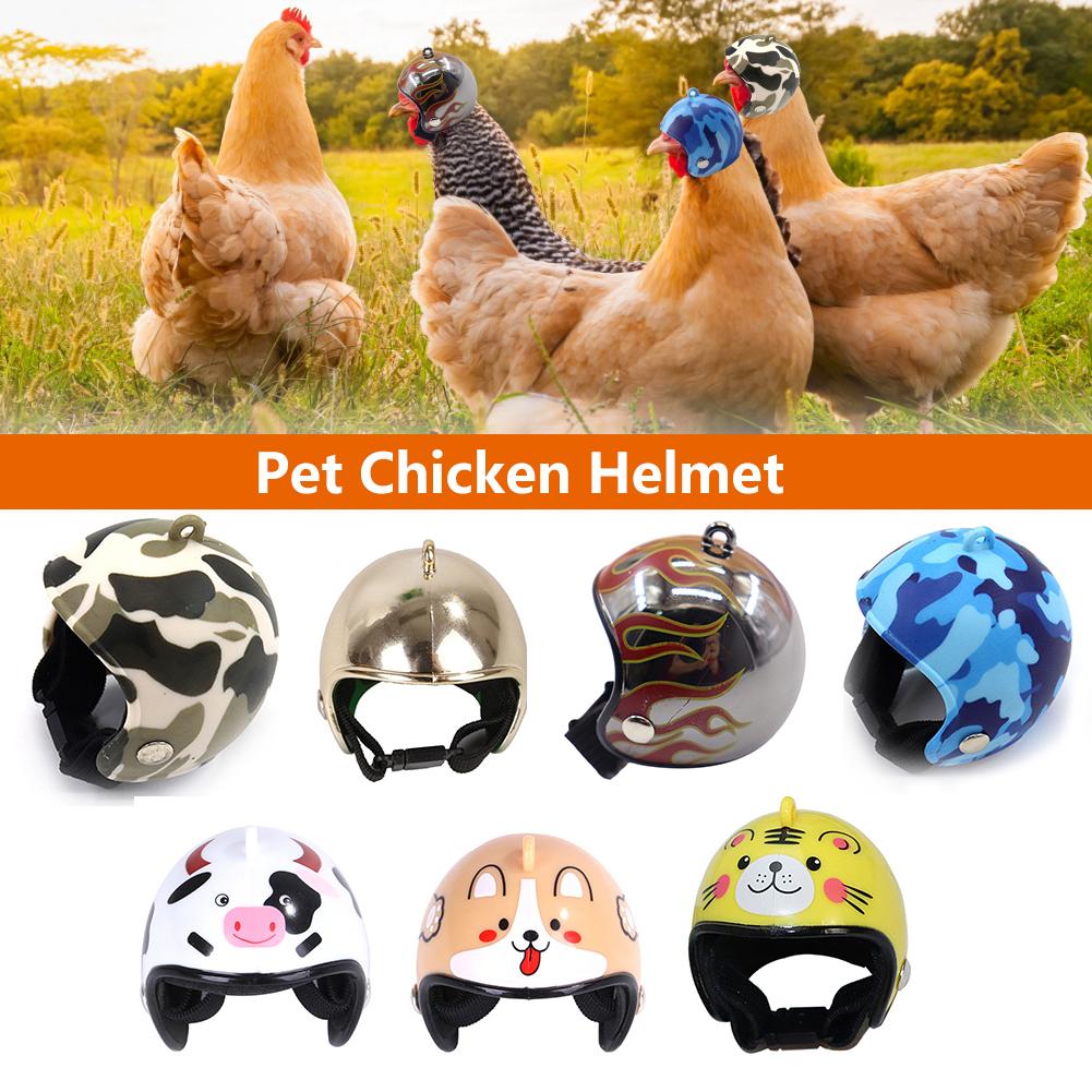 1 Pcs Funny Chicken Helmet Small Pet Hard Hat Bird Duck Hat Headgear Pet Chicken Helmet Bird Head Helmet Pet Supplies