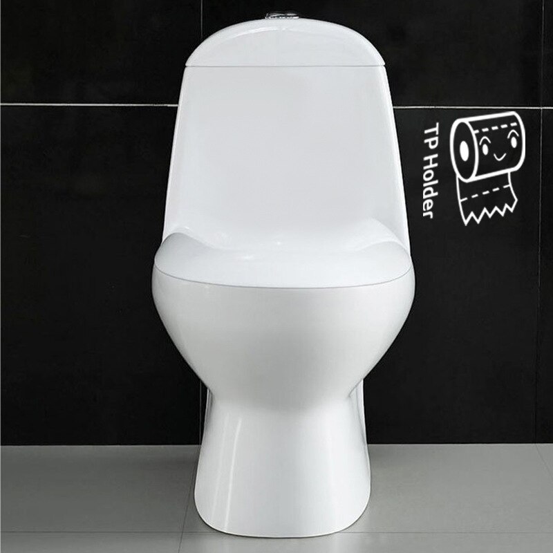 Søde holder toilet væg klistermærker værelse dekoration badeværelse vægoverføringsbilleder flytning hjem dekoration hjem mærkater plakat