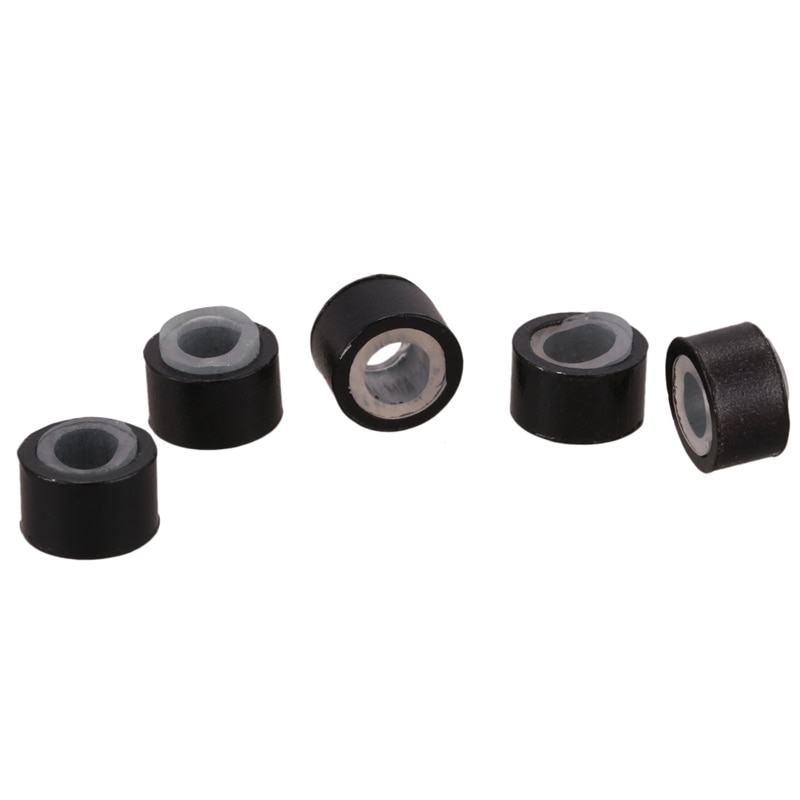 500 Stuks Zwart 5mm Siliconen Gevoerd Micro-ring Links Kralen voor IK Stick Hair Extension Installatie en Veren