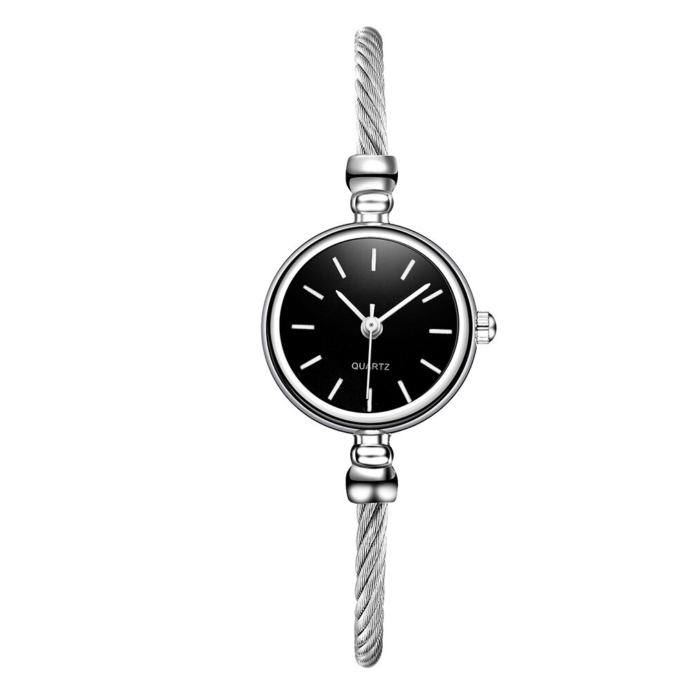 Vansvar luksusmærke mode sølv kvinder ure afslappet kvarts rustfrit stål bånd armbåndsur analog armbåndsur  a40: H