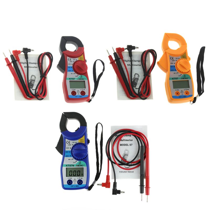 Ootdty digitalt multimeter ampere klemme meter strømtang tang ac / dc spændingstester data viser multimeter