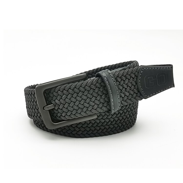 Golf Riem Mannen Geavanceerde Riem Mannen Elastische Pin Gesp Riem Mannen Non-Gesp Riem: gray / S