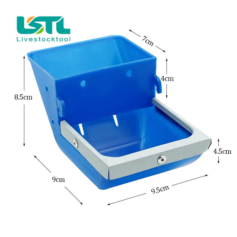 4PCS Rabbit Feeder Box Hopper Rabbit Cage Rex Rabbit Anti Pickling Feed Trough Feeders Automatic Farm