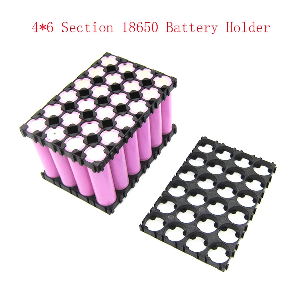 1Pcs 4*6 Cell 18650 Batterijen Spacer Uitstraalt Shell Plastic Warmte Houder Beugel