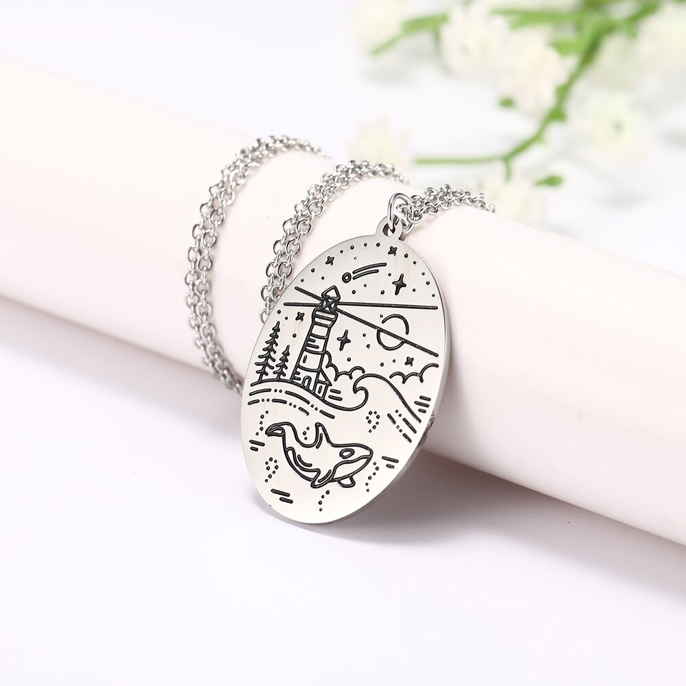 Dawapara Stainless Steel Jewelry Trendy Square Coffee Cup Camping Pendant Necklaces Unisex for Anniversary: ASS2019090212