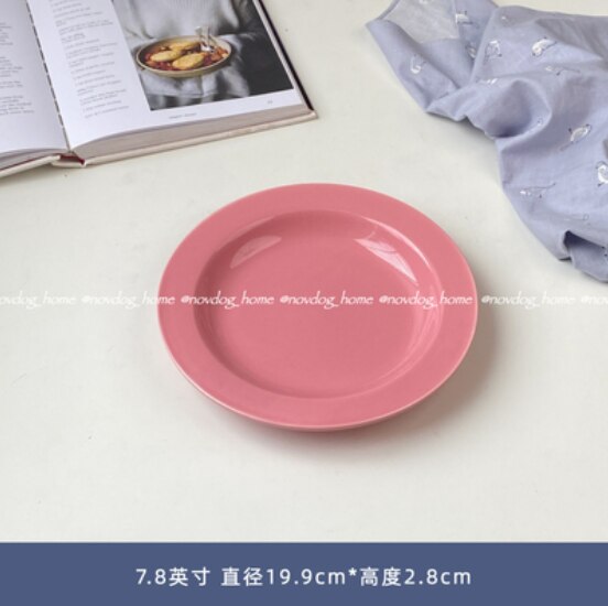 Dessert Serving Plate Decorative Cake Colorful Ceramic Sushi Nordic Plates Cute Snack Borden Servies Kitchen Supplies DE50CP: style 6