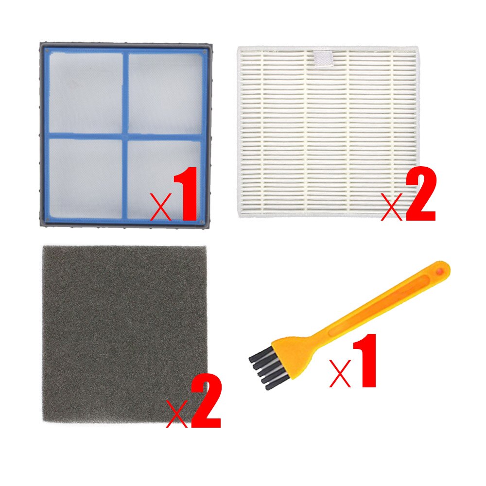 Robot Vacuum Cleaner HEPA Filter Sponge filters for ilife V8 V8s X750 A7 X800 X785 V80 Robotic Vacuum Cleaner Parts Accessories: Dark Grey