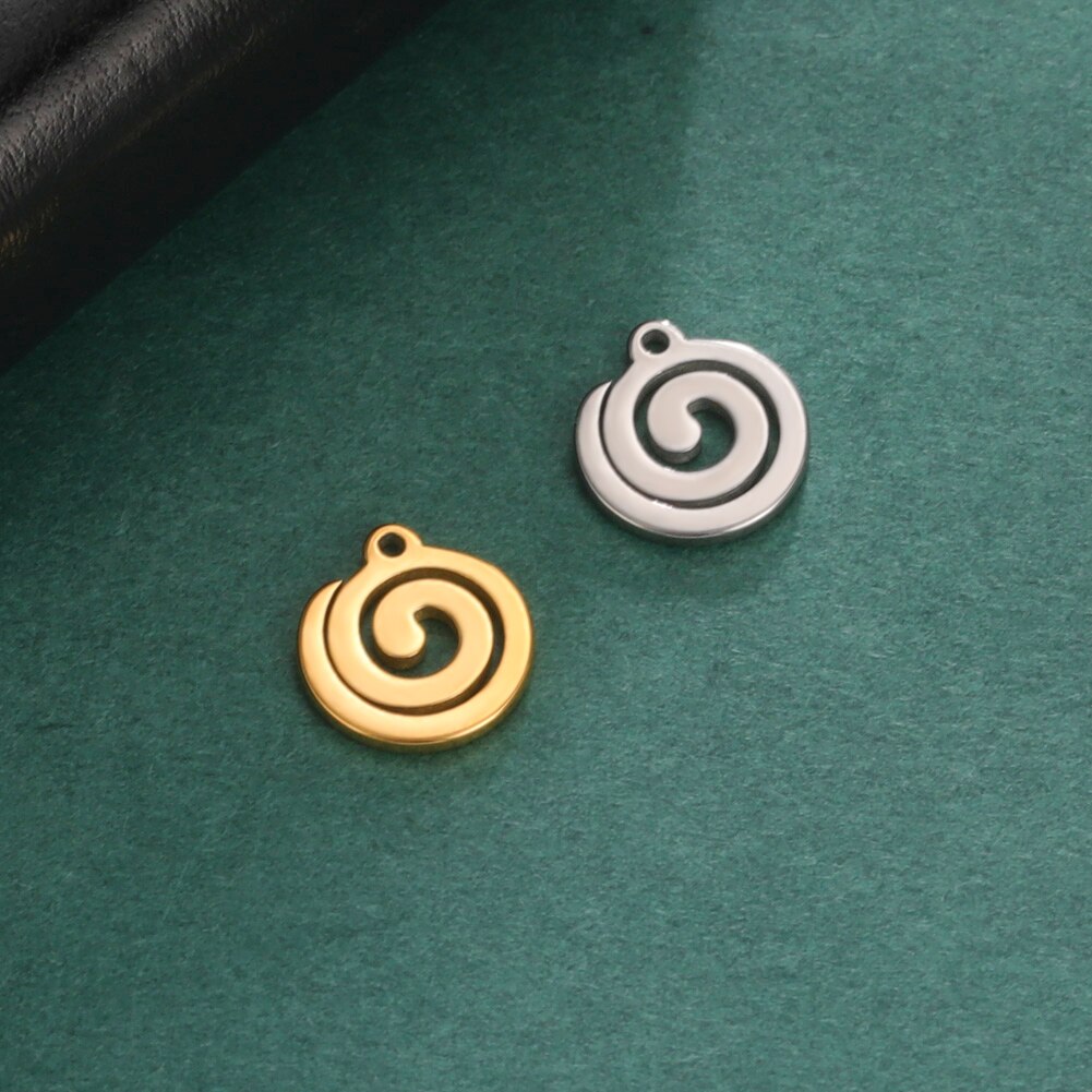 EUEAVAN-5 unids/lote de abalorios de acero inoxidable para la fabricación de joyas, colgante cuadrado triangular geométrico para pulseras, pendientes, accesorios