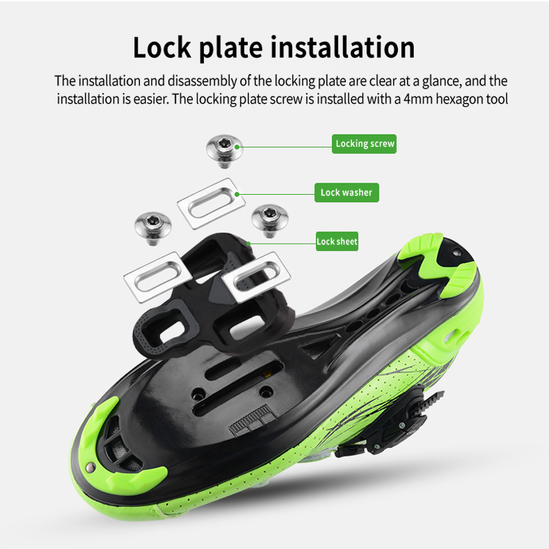 Pedales de bloqueo para bicicleta de carretera, pedales para zapatos de bloqueo, pedales autoblocantes sin clip para sistema Look Keo
