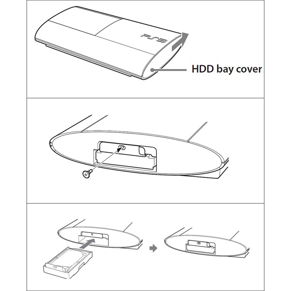 Hard Disk Drive bays Base Tray HDD Mounting Bracket For PS 3 Super Slim 4000 HDD Consoles Hard Disk Drive Mounting Bracket Caddy