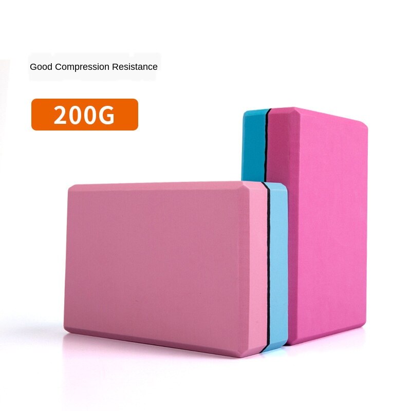 Two-color Yoga Block Props Foam Brick Stretching Aid Gym Pilates Yoga Block Exercise Fitness Sport 2pcs/lot