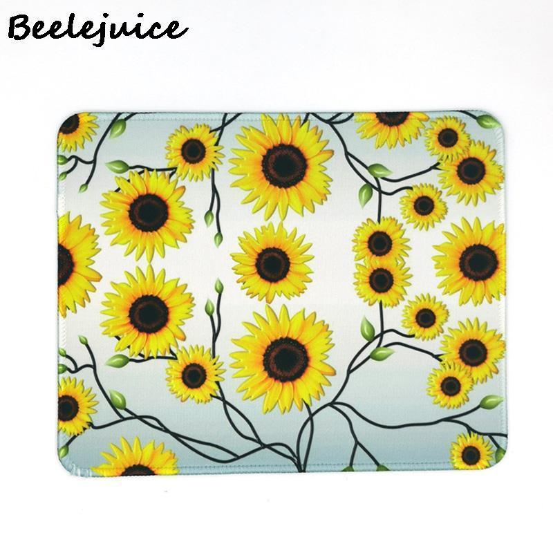 Sonnenblumen Lila Blumen Maus Pad Silikon Maus matt Tisch matt Laptop Spiel Computer Tastatur Schreibtisch Maus Pad Büro Liefert: 7