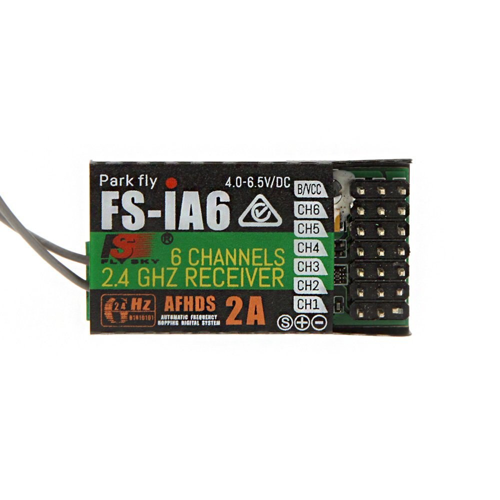 F17283 FS-iA6 2.4G 6 Kanaals 6CH Afstandsbediening Ontvanger Met Dubbele Antenne Voor Fs I4 I6 I10 GT2E GT2F GT2G Zender