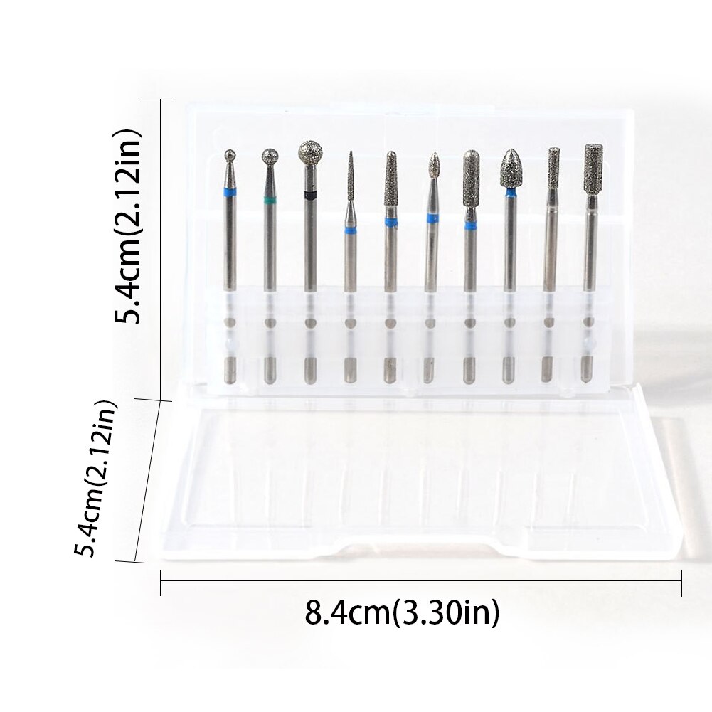 Nail Boor Heads Slijpen Set Draaien Frees Manicure Pedicure Draagbare Gereedschap Voor Exfoliërende Slijpen Polijsten Nailbits