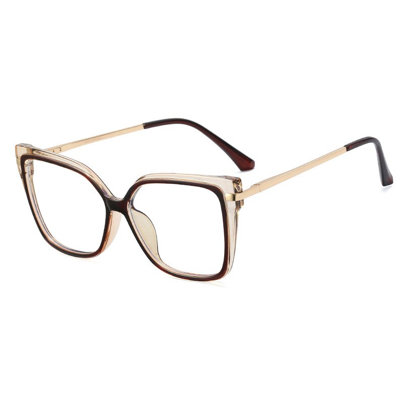 Vierkante Anti Blauw Licht Bril Vrouwen Grote Frame TR90 Mode Computer Brillen Mannen Blauw Licht Blokkeren Eyewear