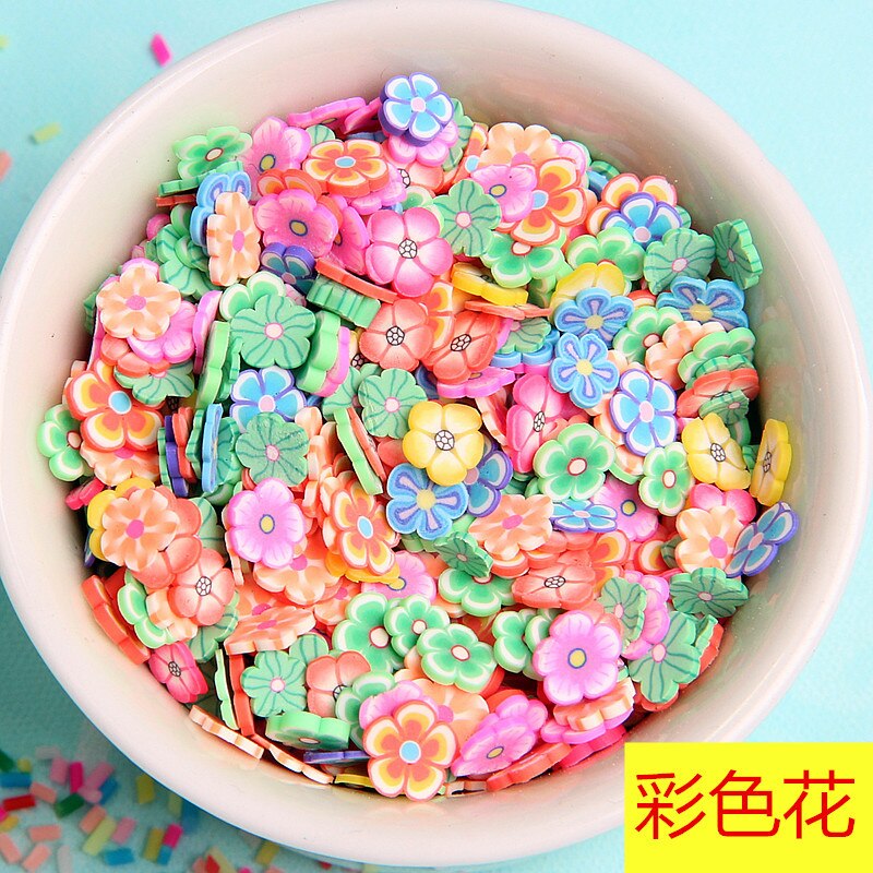100G Diy Fruit Plakjes Slimes Additieven Soft Slice Voor Nail Art Beauty Decor Slimes Filler Leveranties Charms Accessorie speelgoed