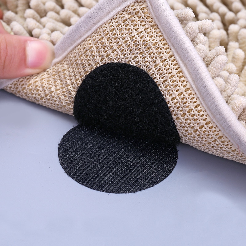 10 stk / sæt superstærkt selv ikke-mærkning tilbage gummi sofa holder ark fast klæbrig tæppe gribende klistermærker anti-slip tilbehør