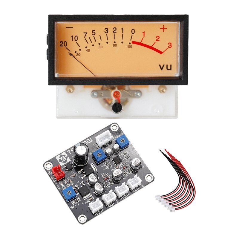 Amplificador de cabezal de mesa, mezclador de mesa plana, puente con TN-73 de retroiluminación, Medidor de VU DB