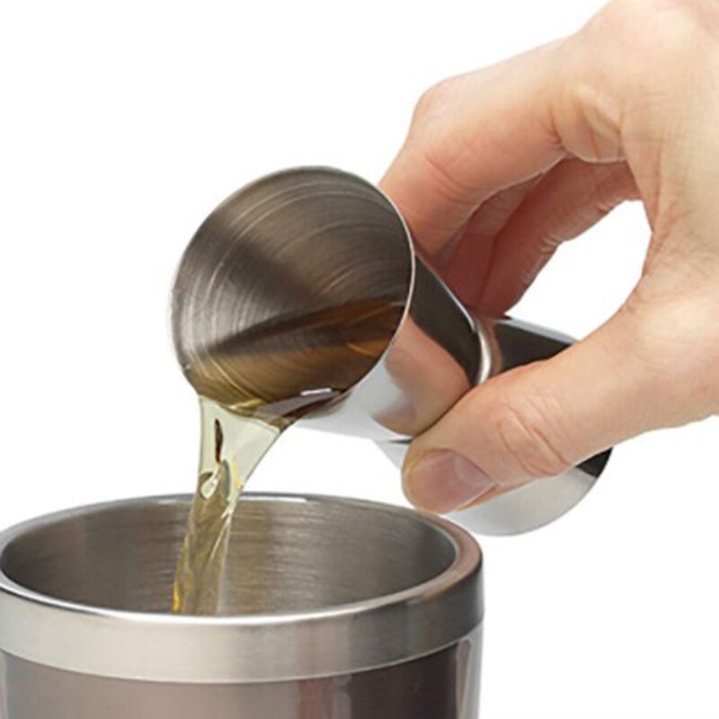 Stainless Steel Drinks Wine Measuring Ounce Cup Cocktail Drink Liquid Measuring Glass Bar Pub Club Tool 15/30ml