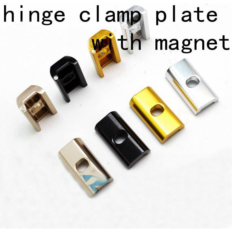1 paire de plaques de serrage de charnière aceoffix avec aimant + levier de serrage de charnière pour vélo brompton aimant c boucle 31g
