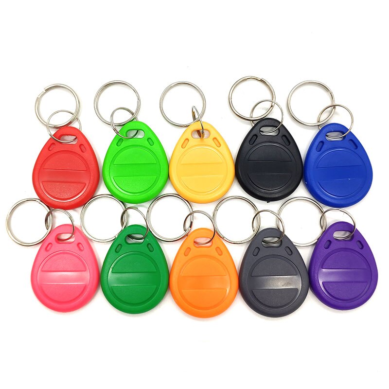 Lector de fotocopiadora Rfid NFC en inglés, copia Cloner, programador de frecuencia 10 + 5 unidades de 125khz, teclas EM4305 + 5 unidades de 13,56 mhz, tecla UID: 10pcs T5577 keys
