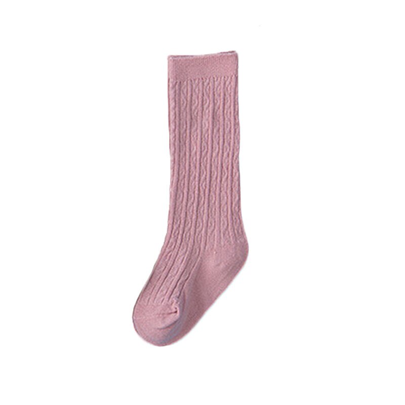 Mallas de encaje para niña, ropa de niña pequeña, otoño e invierno, medias cálidas para bebé, pantimedias de Color sólido para niño pequeño: 0-1Y pink 3 sock