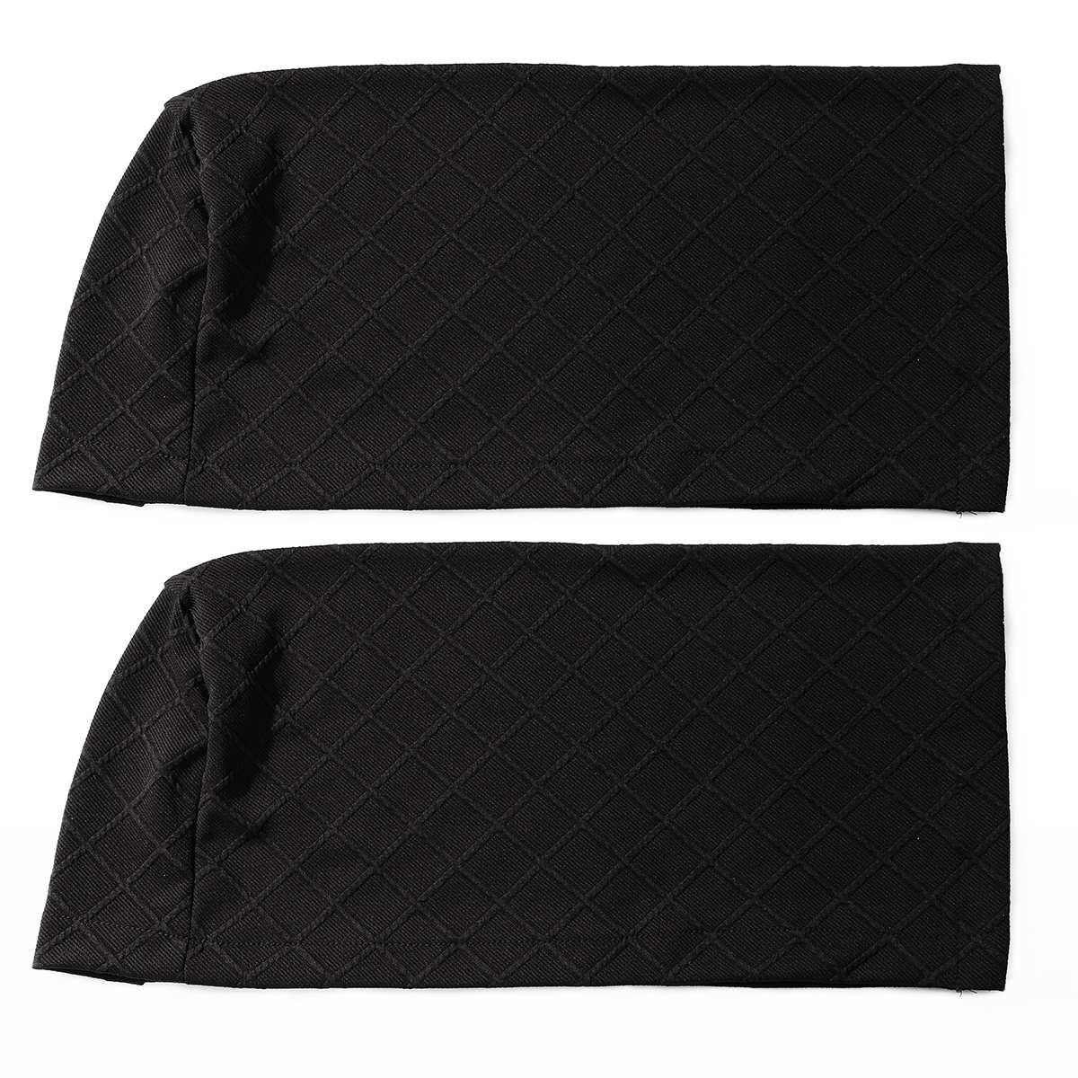 2 uds muebles nuevos reposabrazos cubre sofá fundas para sofá silla brazo protectores Anti-deslizamiento elástico: Black
