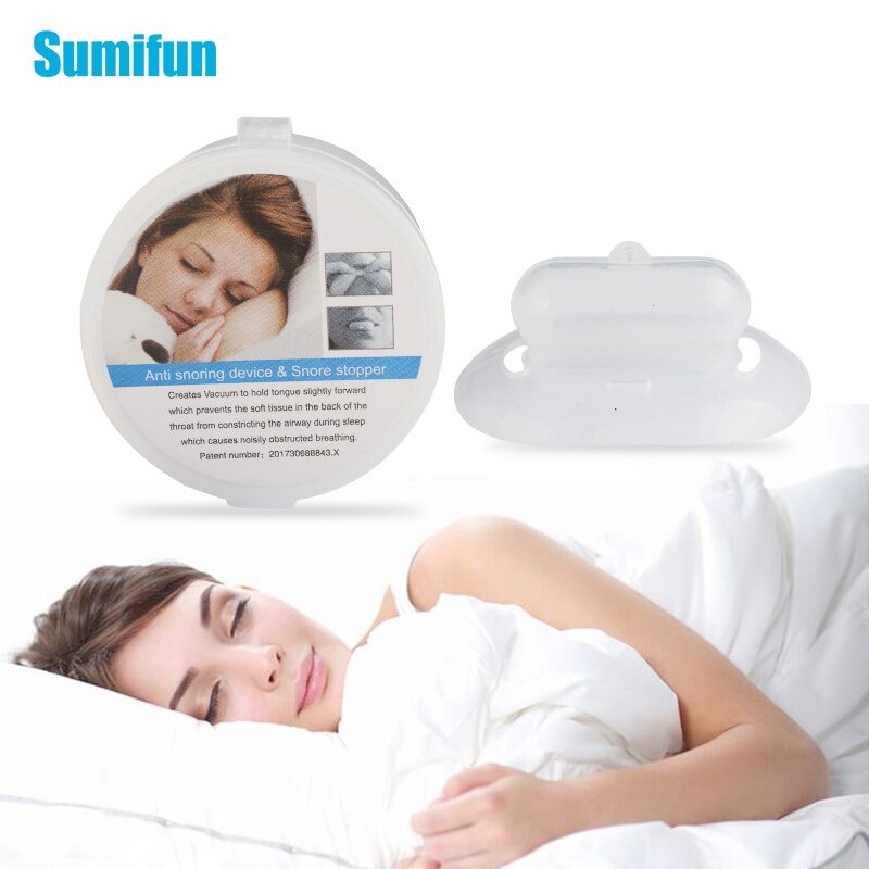 1Pcs Medische Siliconen Tong Anti Snurken Krachtige Anti Snurken Apparaat Apneu Stopper Tong Retainer Anti Snurken Night Helpen Slaap