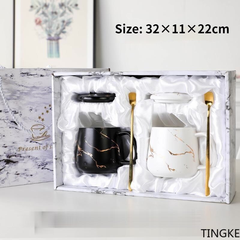 Nordic style marbled simple ceramic mug mug breakfast office coffee cup couple mug