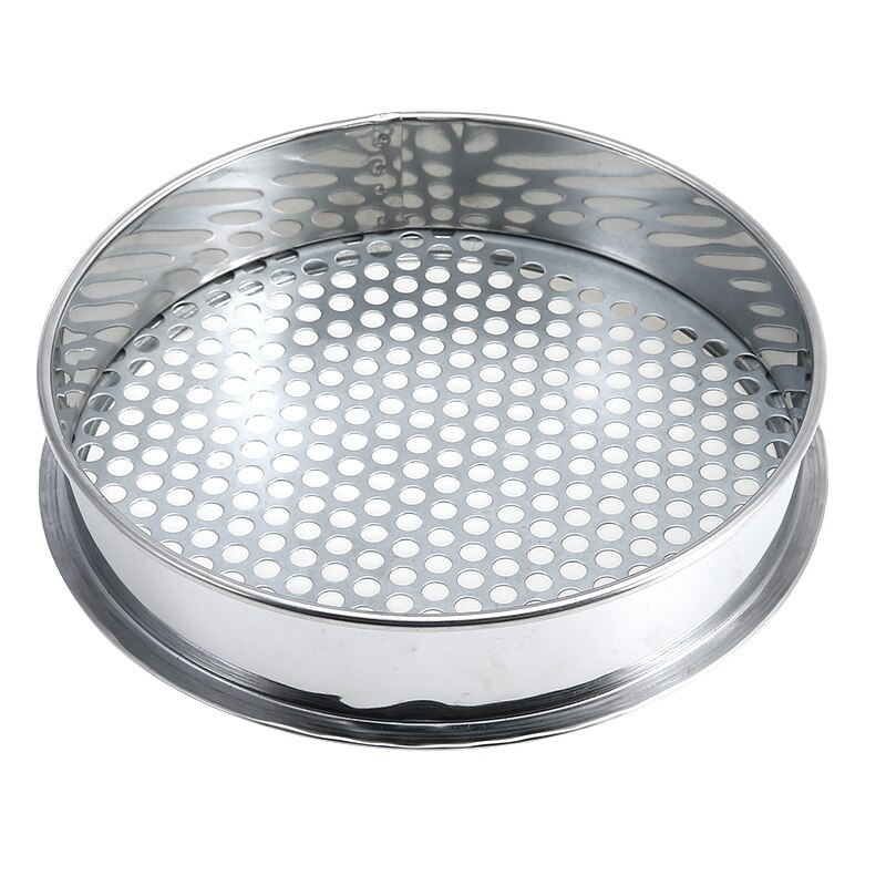 6/7/12mm Holes Metal Garden Sieve Riddle For Composy Soil Stone Mesh Gardening Tool: 7mm