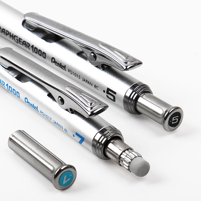 Una unidad, Pentel GraphGear 1000, barril de aluminio, lápiz mecánico de dibujo de , suministros para oficina y escuela