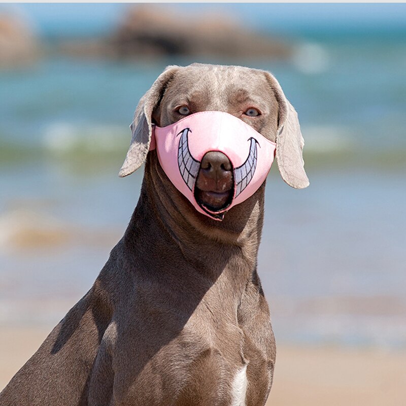 Funny Muzzle for Dogs Mouth Mask Pet Dog Muzzle Breathable Puppy Anti-Bite Anti-Eating Barking Pet Muzzle for Terier Corgi Husky