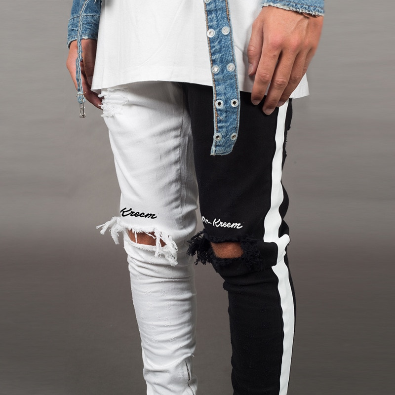 Maoxzon heren briefgat slim broek patchwork trend casual athleisure sportkleding jogger potloodbroek voor jeugdjongens