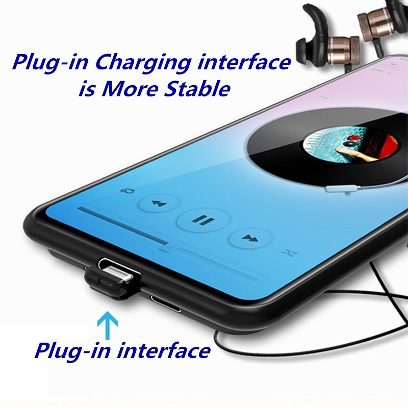 KQJYS Externe Batterie Ladung fallen Für Galaxis A9 Profi Batterie fallen Energie Bank Batterie Ladegerät Fällen Für Samsung Galaxis A8S