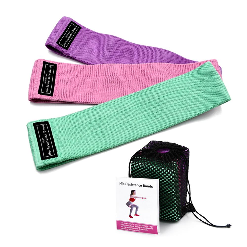 Hip Trainer Yoga Stretch Training Riem Touw Voor Sport Pilates Hip Yoga Fitness Loop Resistance Bands Squat: MULTI