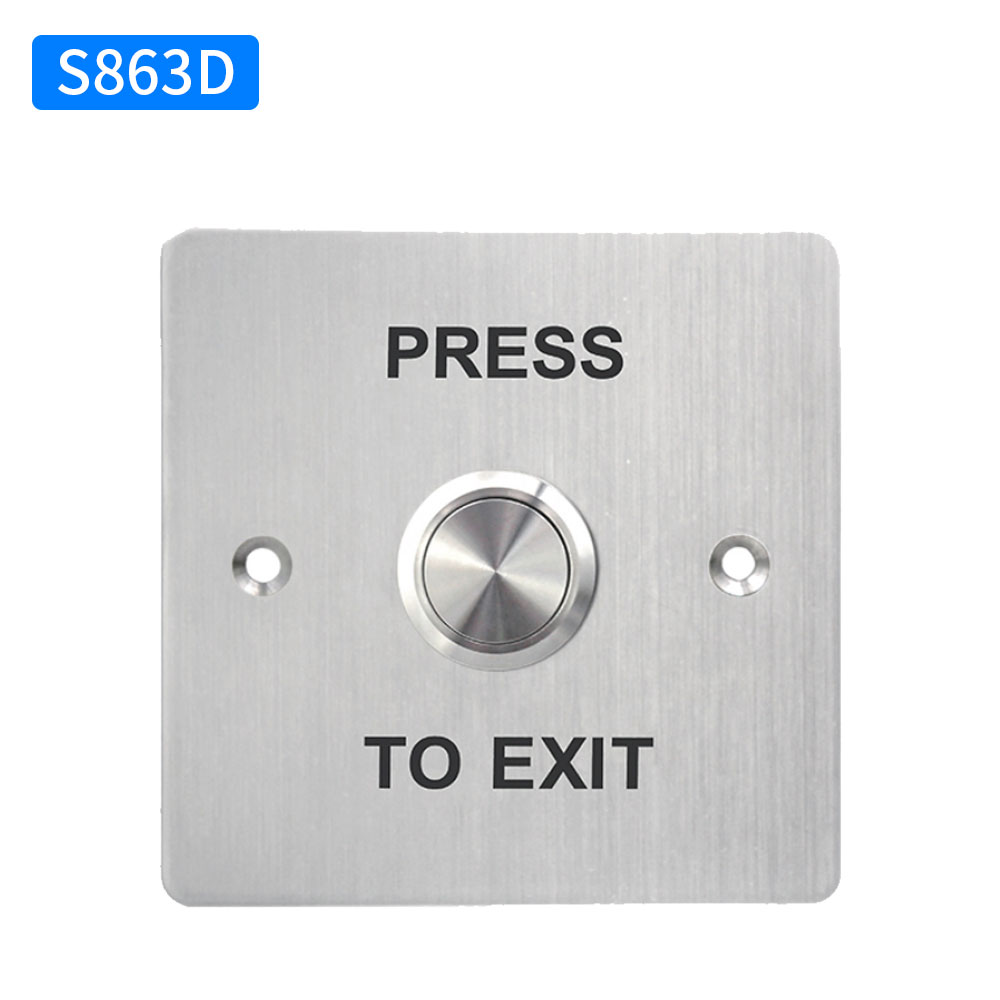 Waterproof Door Push Exit Button Gate Release Switch Opener COM NC NO LED Backlight For Door Access Control System Entry Outdoor: Gold
