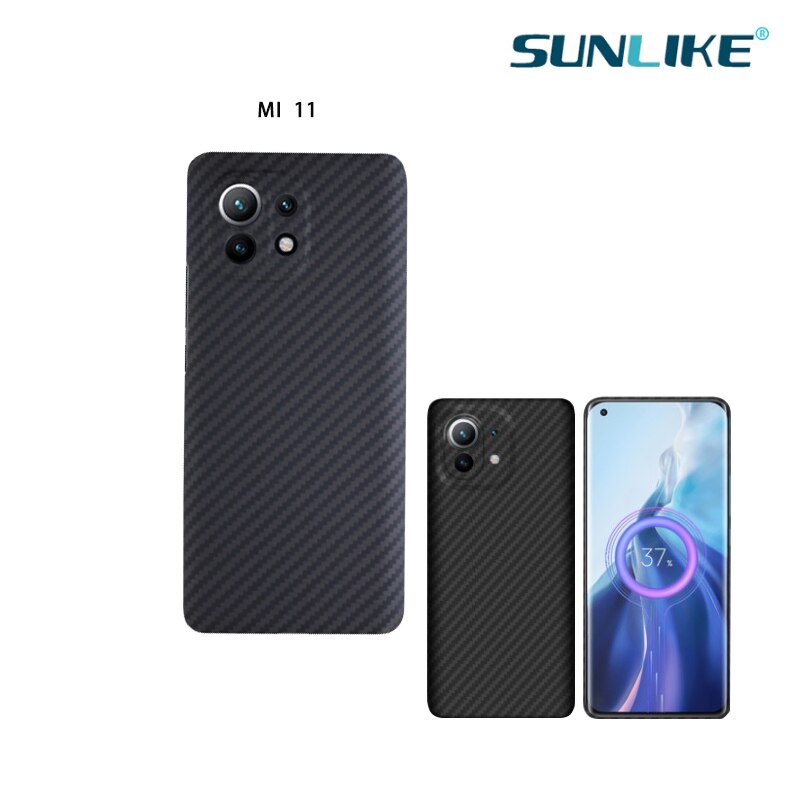 Carbon Real Carbon Fiber Telefoon Case Voor Xiaomi Mi 11 (Keramische Versie) kogelvrij Materiaal Ultra-Dunne Anti-Val Mi 11 Shell