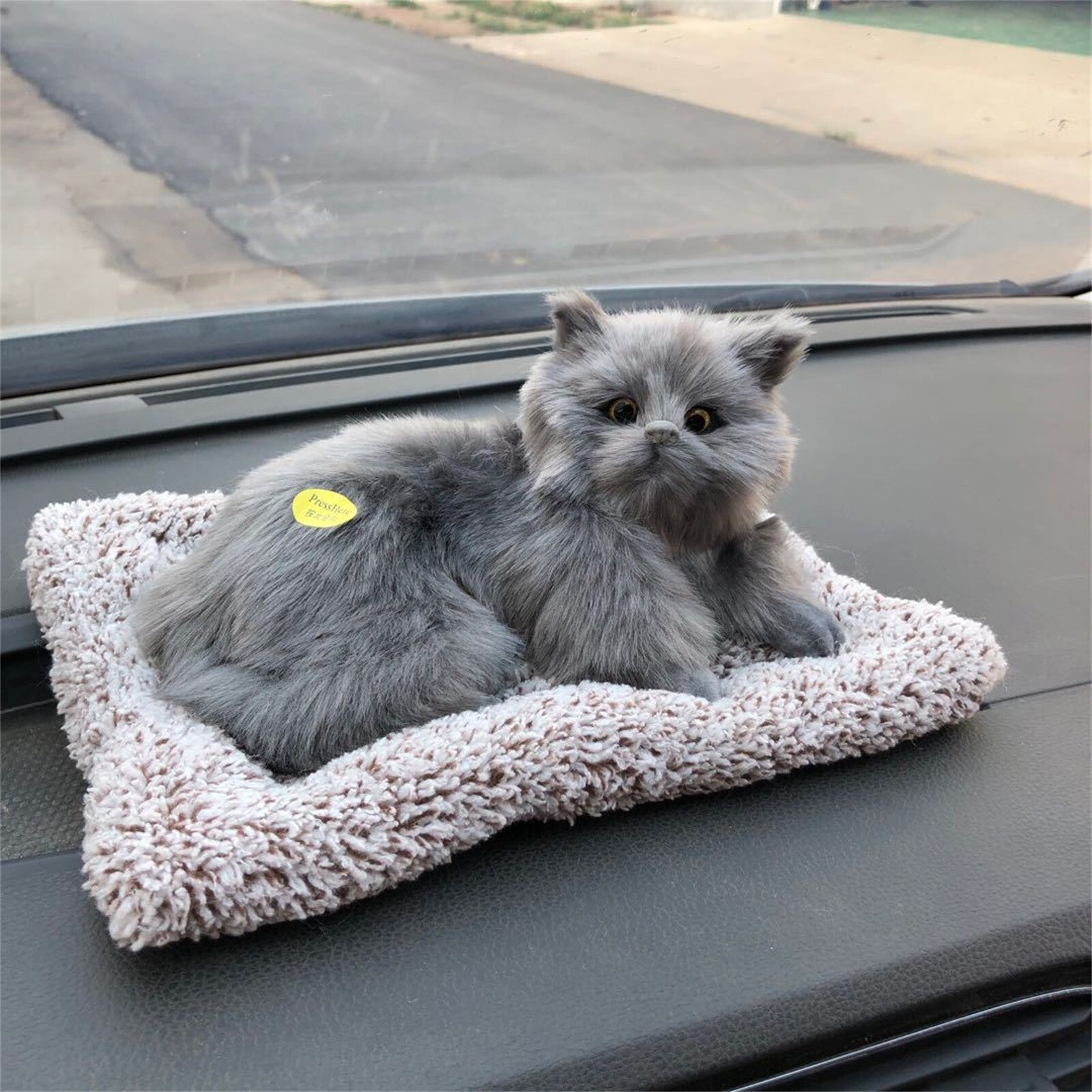 Thuis Auto Luchtzuiverende Pop Simulatie Slapen Kat Actieve Kool Pop Bamboe Houtskool Geur Eliminator Luchtzuiverende Pop