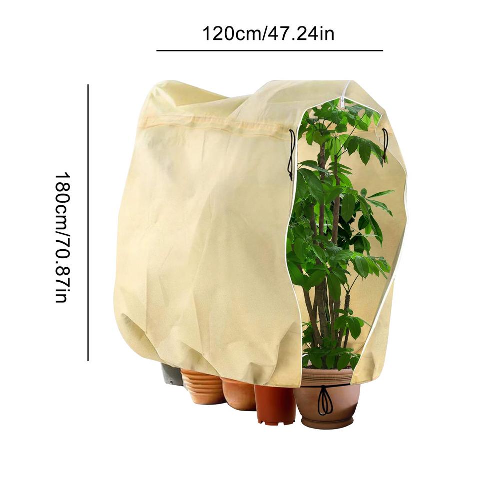 Cubierta de planta cálida para invierno, arbusto de árbol, bolsa protectora de plantas, protección contra heladas para patio, plantas de jardín, cubierta de congelación de árbol pequeño