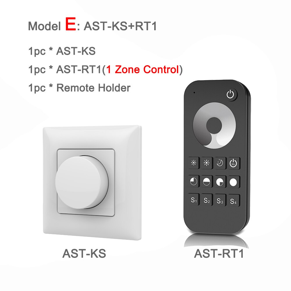 Triac Led Dimmer 220V Draadloze 2.4G Rf Afstandsbediening Wifi Smart Knop Triac Dimmer Wall Mount Lichtschakelaar Voor AC110V 230V Led Lamp: Model E