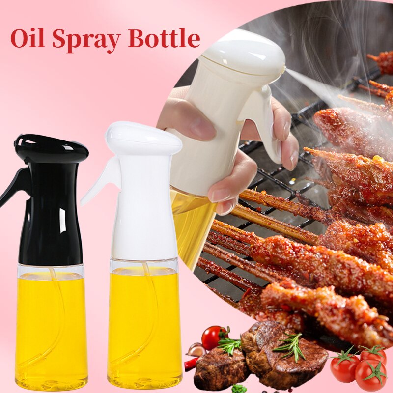 Oil Bottle Kitchen Oil Spray Bottle Cooking Baking Vinegar Mist Sprayer Barbecue Spray Bottle for Cooking BBQ Picnic Tools 210ml