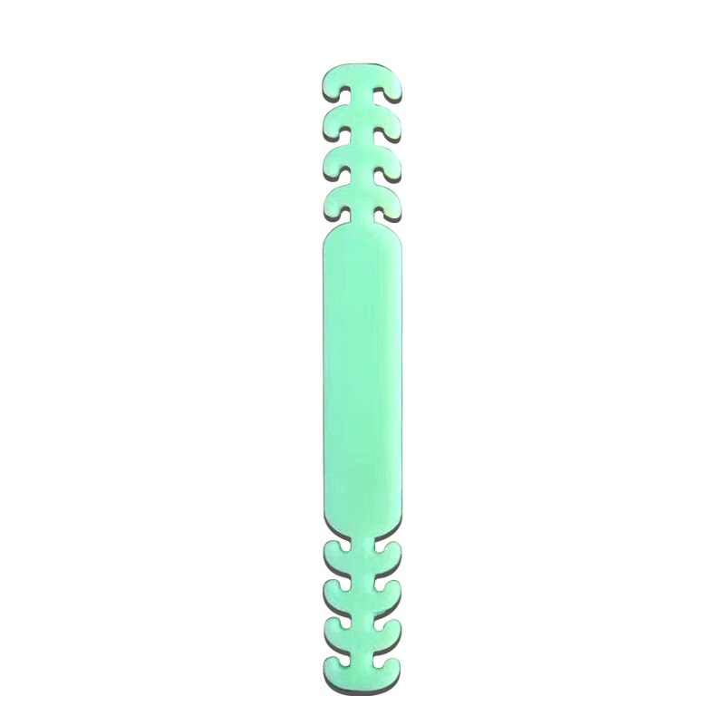 Ganchos para la oreja para mascarilla facial para niños y adultos, fijador de dolor de oídos ajustable, antideslizante, sujeción al oído, gancho de extensión para mascarilla: green / 5pcs